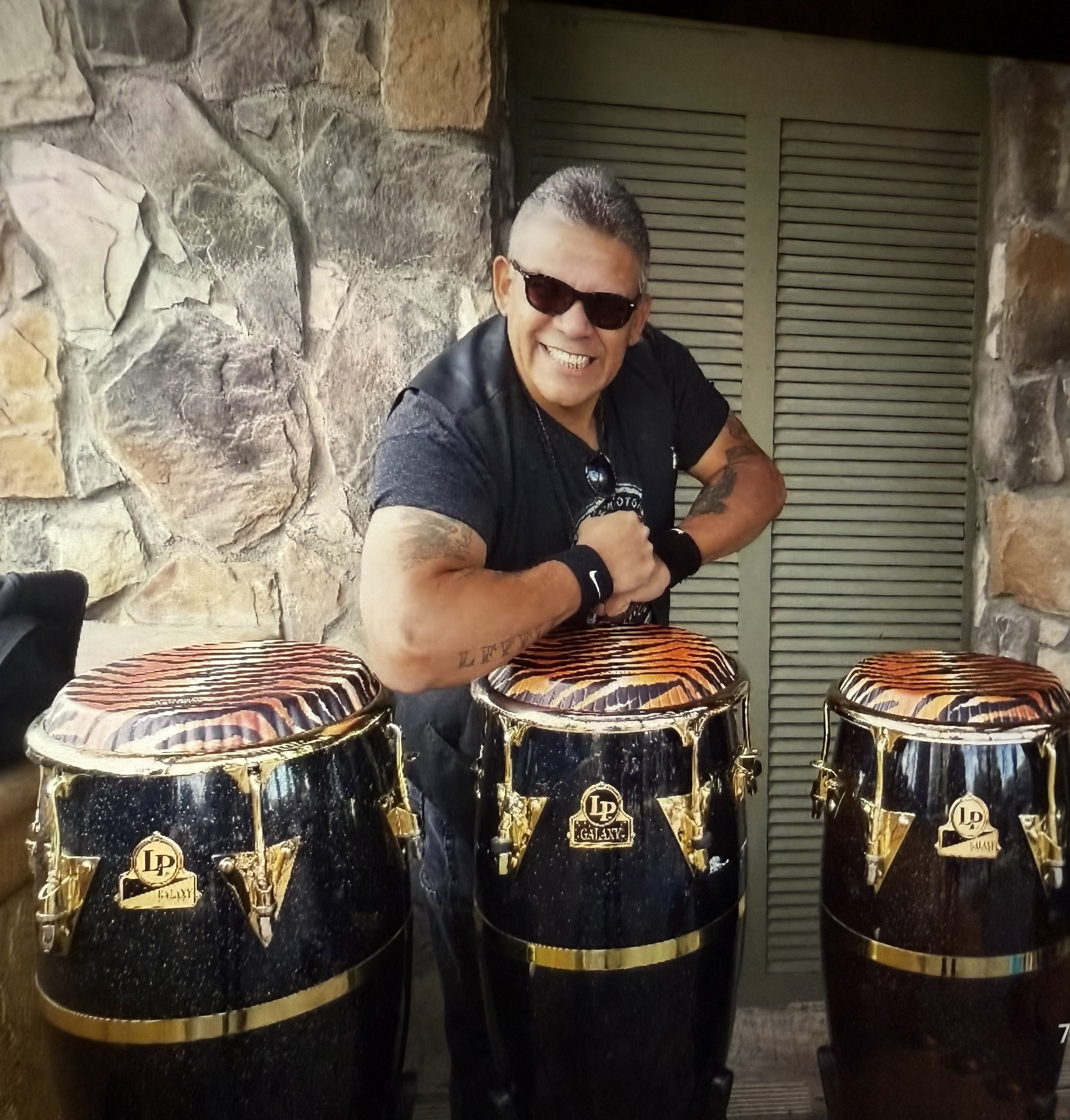 Joe with congas