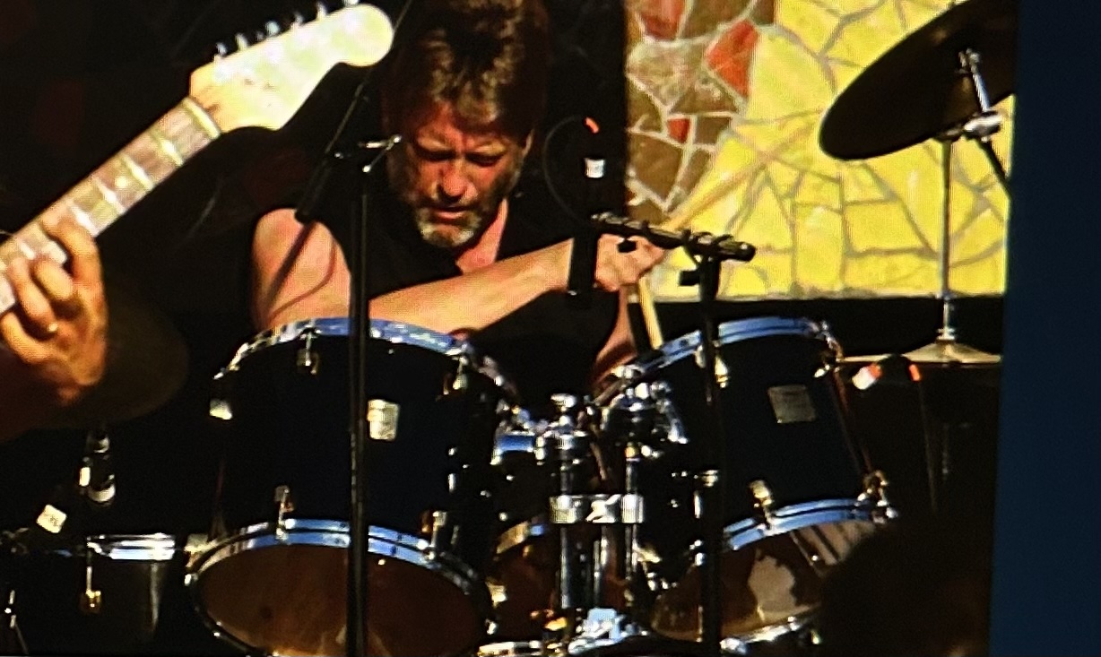 Robert playing drums